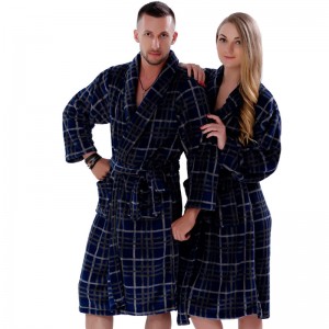 Pari fleece-riviraidallinen painettu pyjama