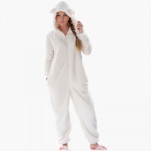 Naiset Aikuiset Onsie-pyjamat, joissa on eläinkorvat